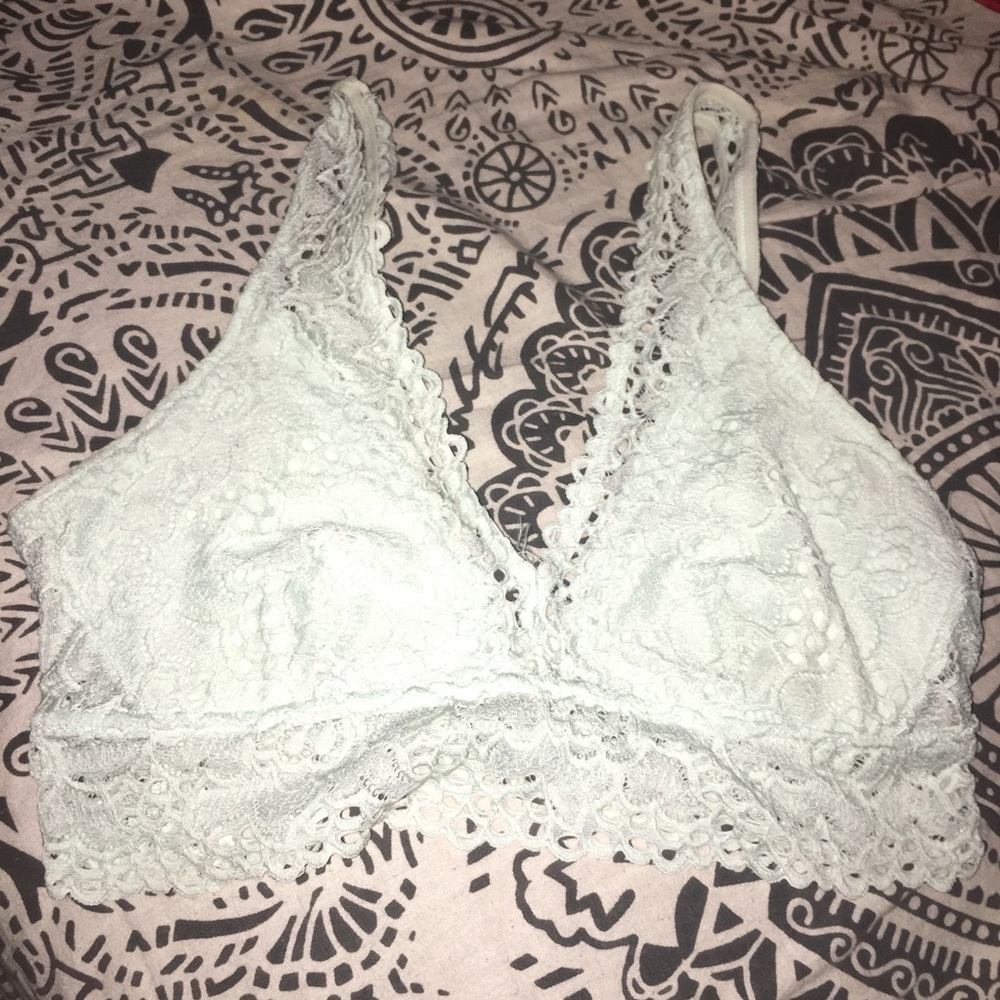 Aerie Boho Lace Plunge Bralette